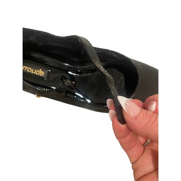 New Larroude Blair black patent Mary Jane Ballet Flat size 7 - Picture 14 of 16